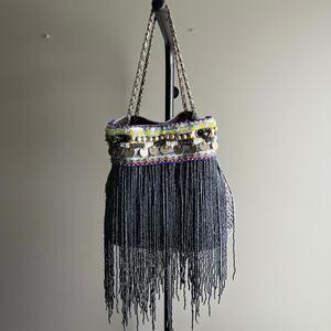 Elliott Mann WOW bag Purse Gray Charcoal Handmade